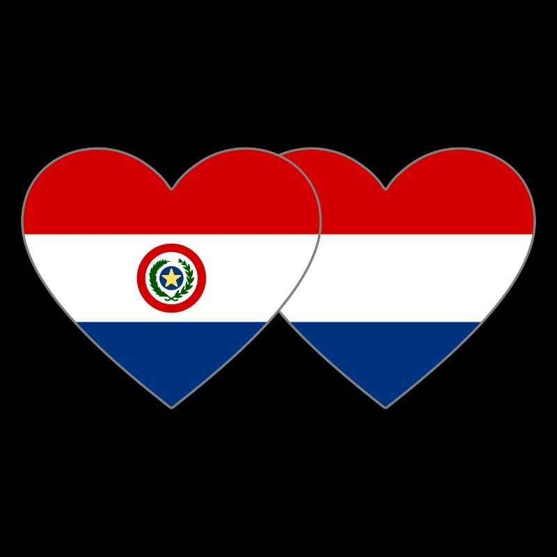 Paraguay Drapeau du cœur de Hollande