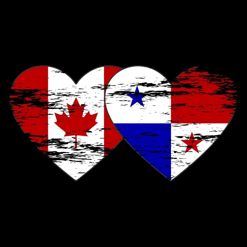 Canada Panama Drapeau utilisé