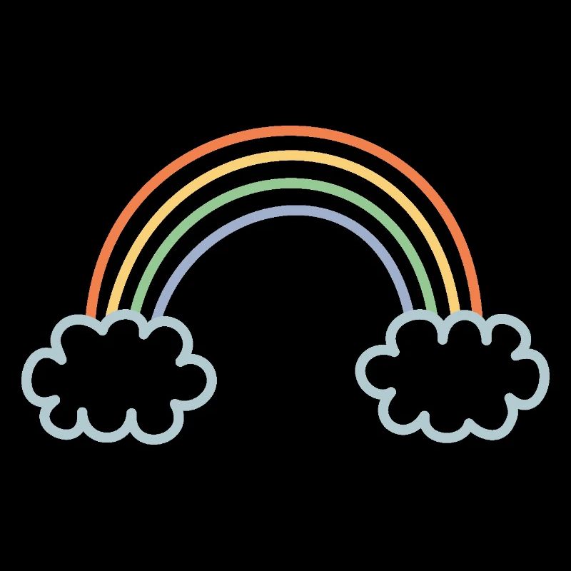 Regenbogen eingefaerbt