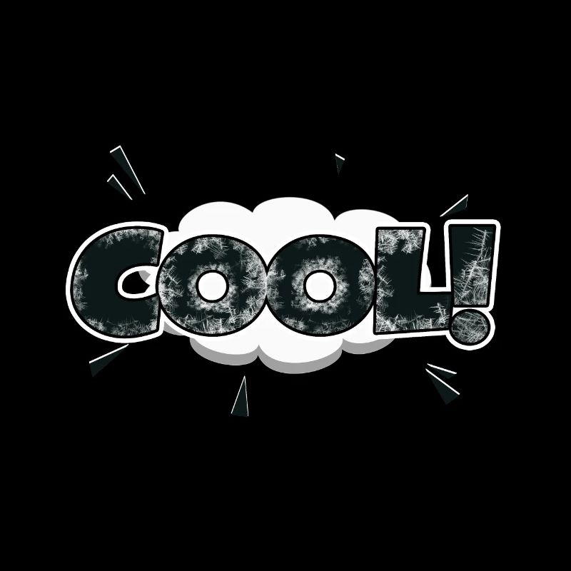 cooler Comic Style Bubble Graffiti Schriftzug