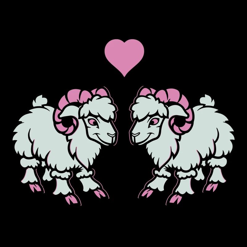 schaf comic widder love