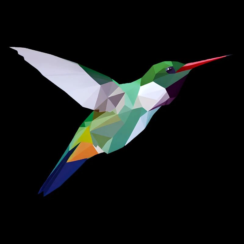 Oiseau Low Poly