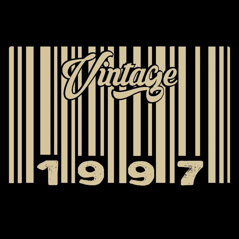 vintage 1997 Code barre 1997: Année 2025.