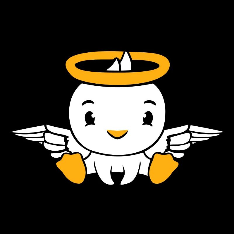 Vogel Ente Engel Himmel Heiligenschein heilig süß