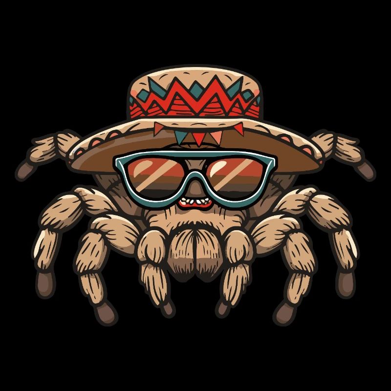 Tarantula Comic Funny Sombrero
