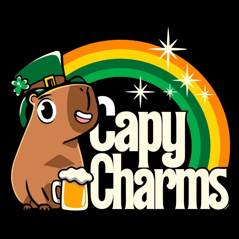 St. Patrick's Day - Capy Regenbogen Charms