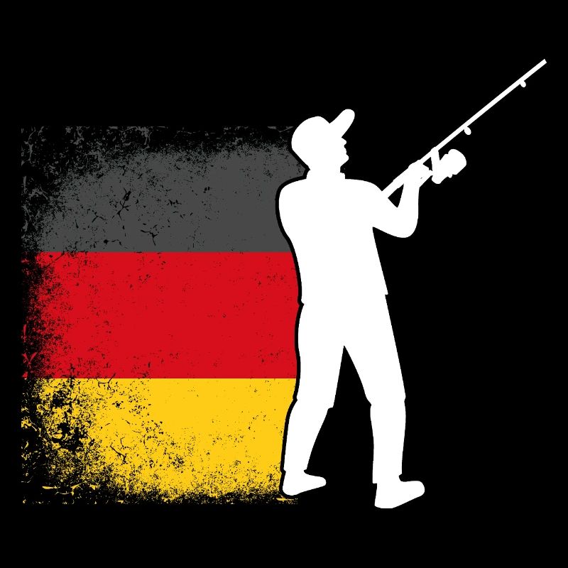 Pêcheur à la ligne Drapeau allemand Pêche