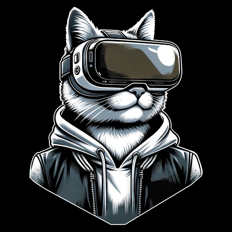 Katze VR-Brille Virtual Reality