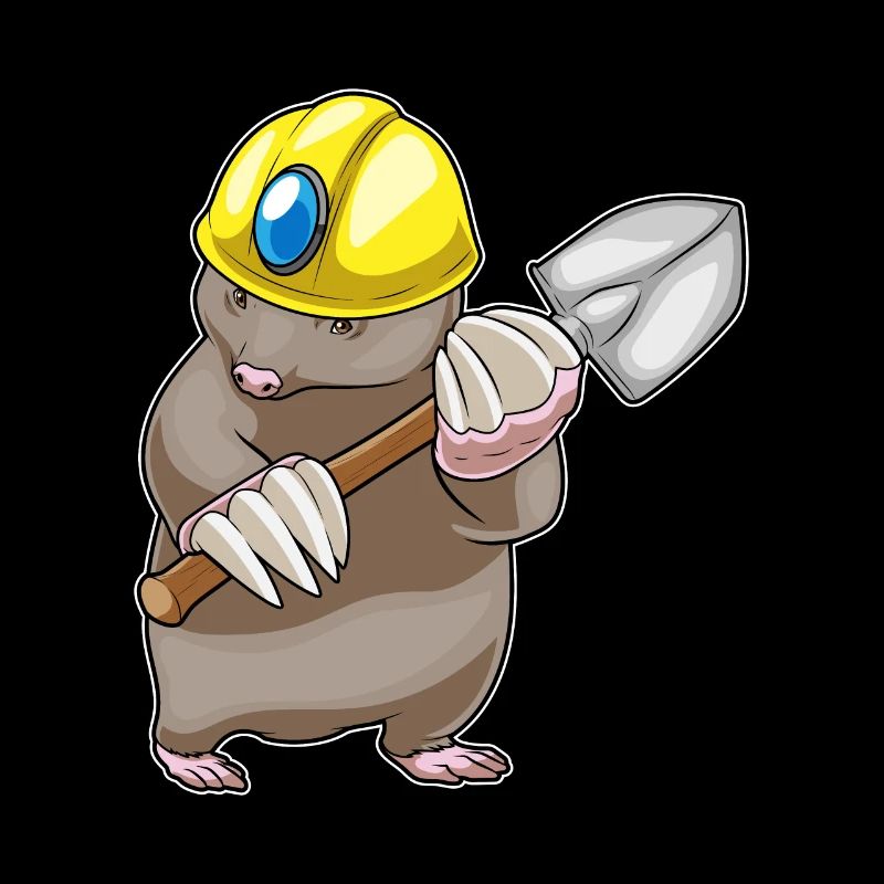 Mole Miner Shovel Mining