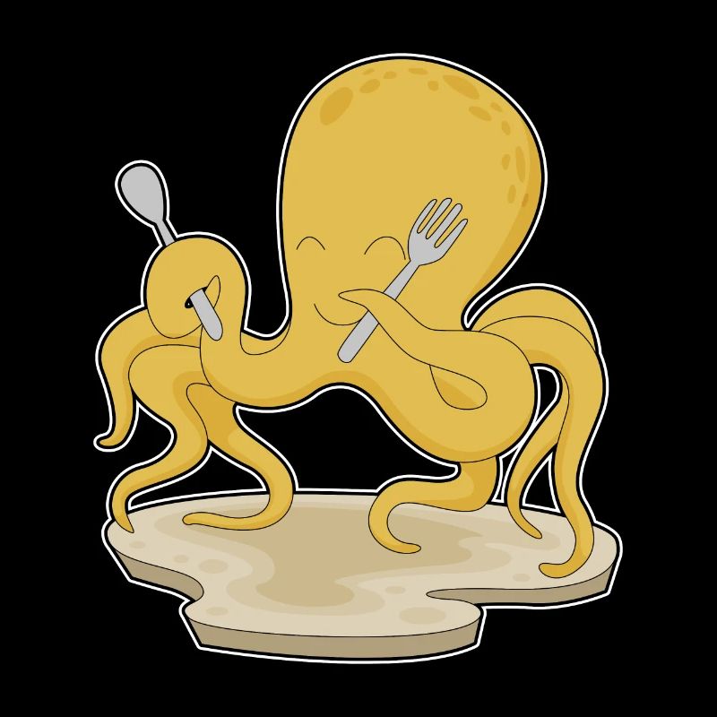 Octopus Spoon Fork