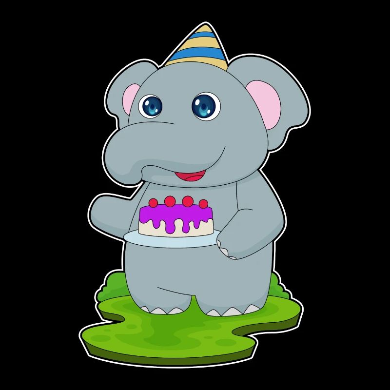 Elephant Birthday Party Hat