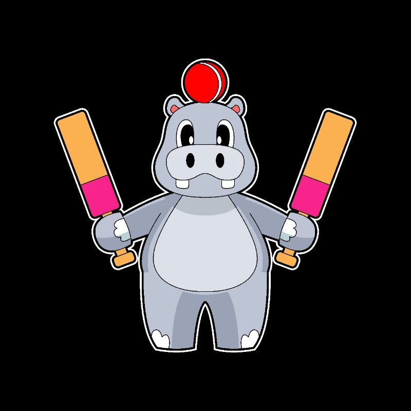 Hippopotame Cricket Battes de cricket