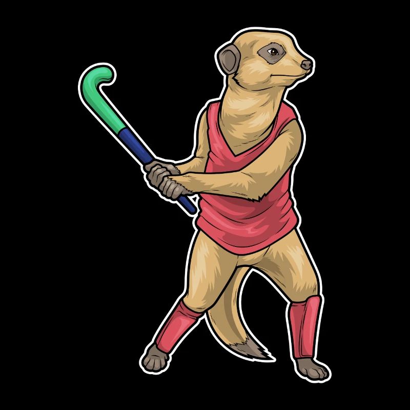 Erdmännchen Feldhockey Hockeyschläger