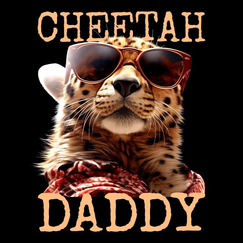Cheetah Daddy Cheetah Dad Dad Father's Day Cats