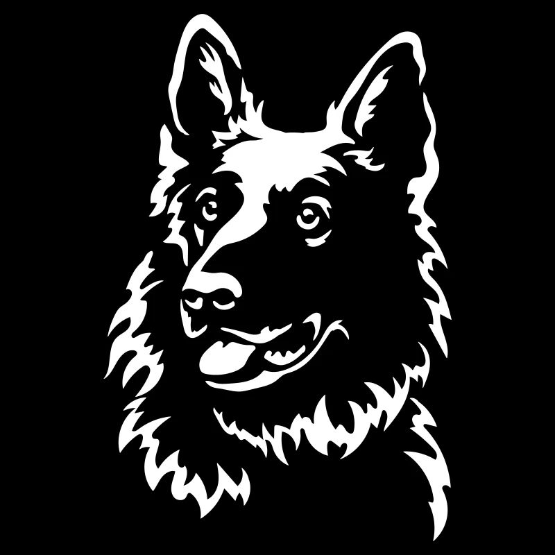 Schweizer Schäferhund Kopf "Black Edition"