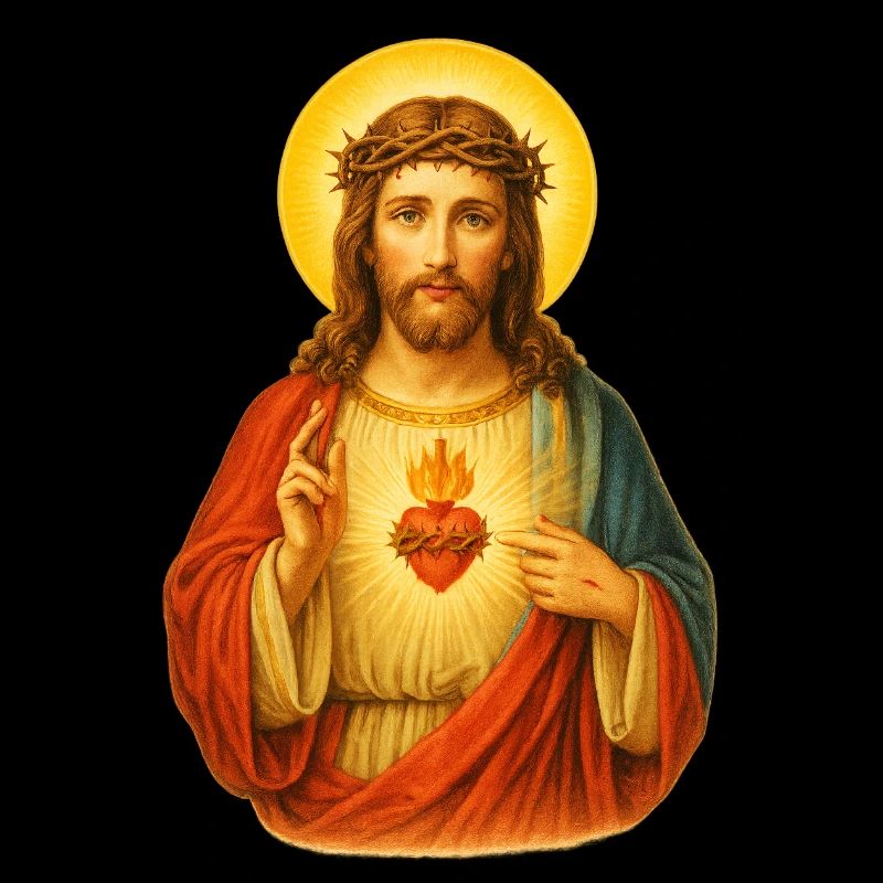 Kitschiger Herz Jesus Christus | Jesus Christ