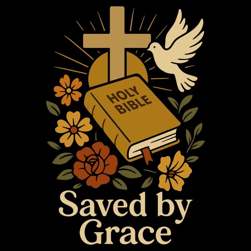 Saved by Grace Bible Illustration