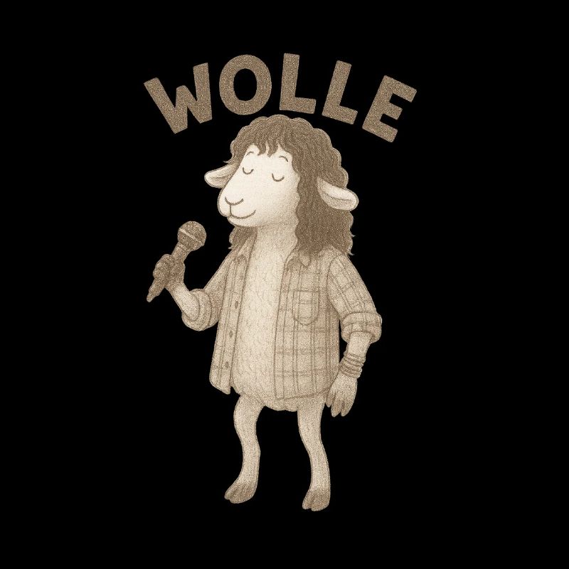 Wolle Schaf mit Mikrofon