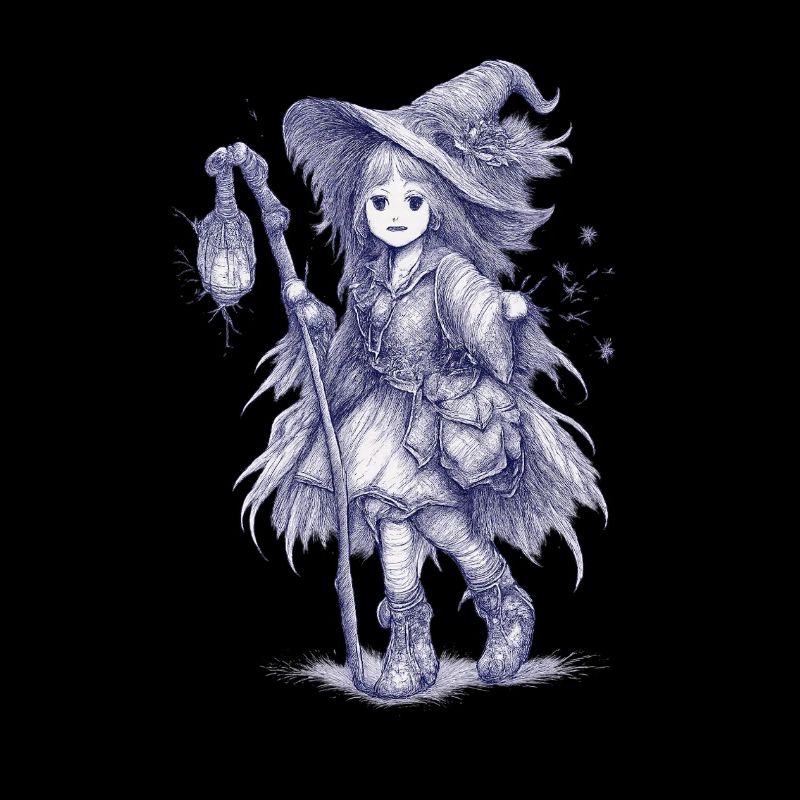 Forest Witch with Lantern