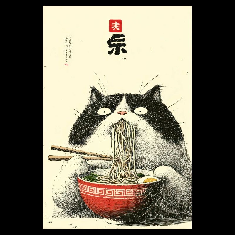Noodle Cat Feast