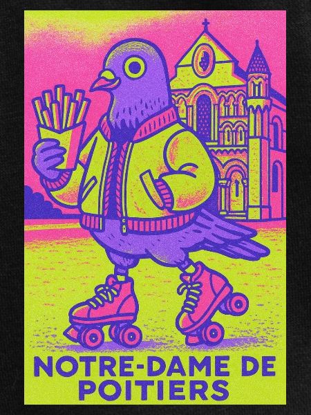 Neon_Pigeon_Roller-skater