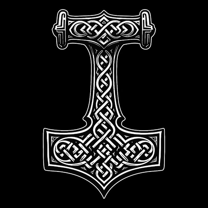 Symbole du nœud viking de Mjölnir
