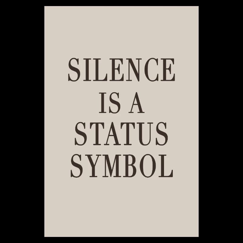Silence is a Status Symbol – Quiet Luxury