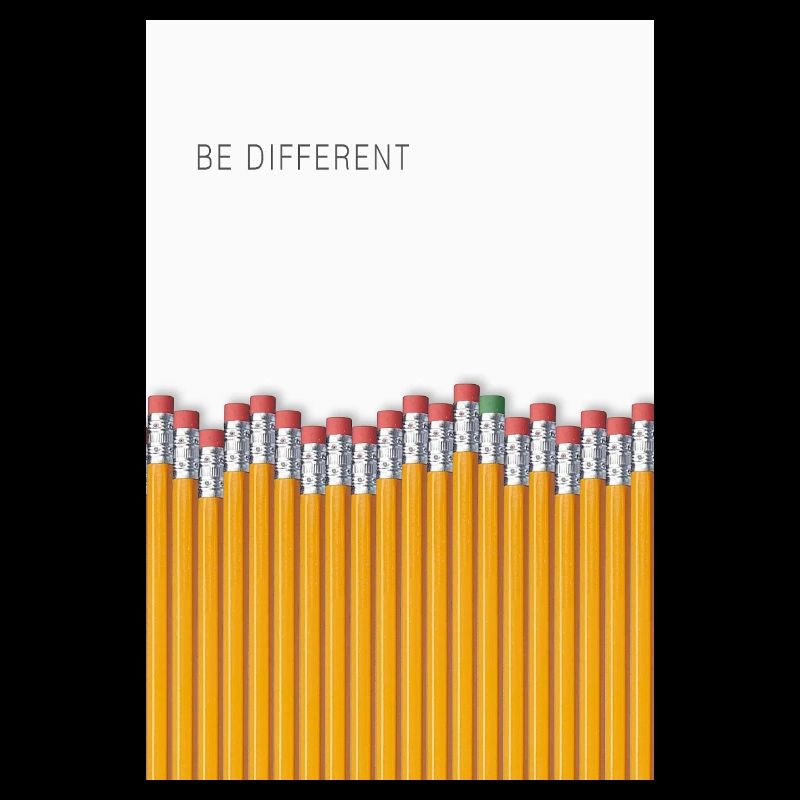 Be Different Minimalist Statement Design