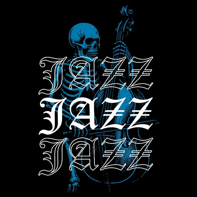 Skelett, Jazzmusiker, Abbildung