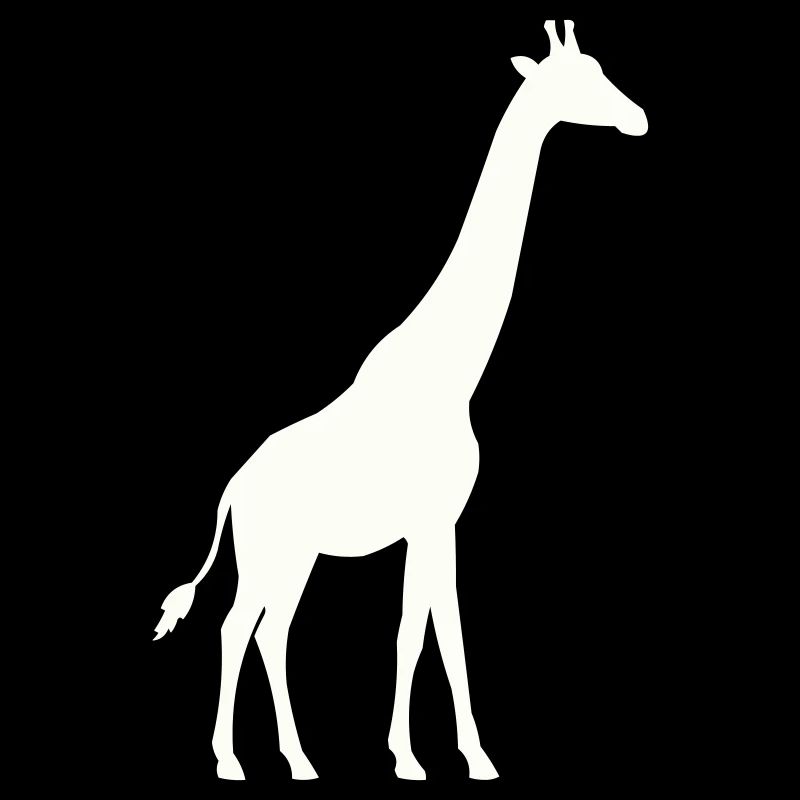 Silhouette de girafe