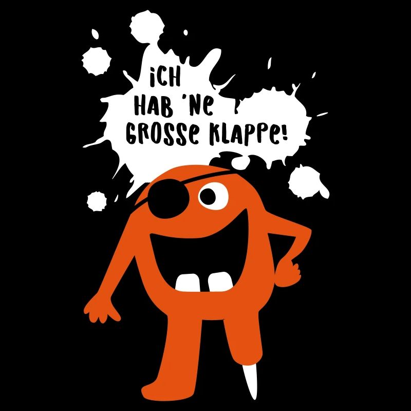 Monster große Klappe Großmaul Comic coole Quotes