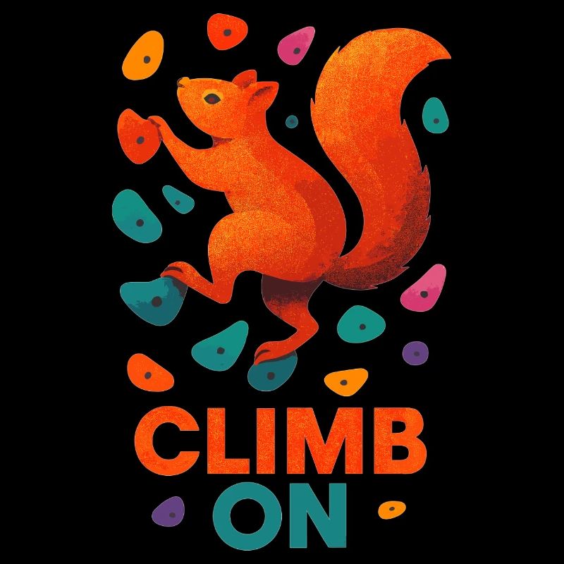 Bouldern Eichhörnchen Klettern Motivation Geschenk