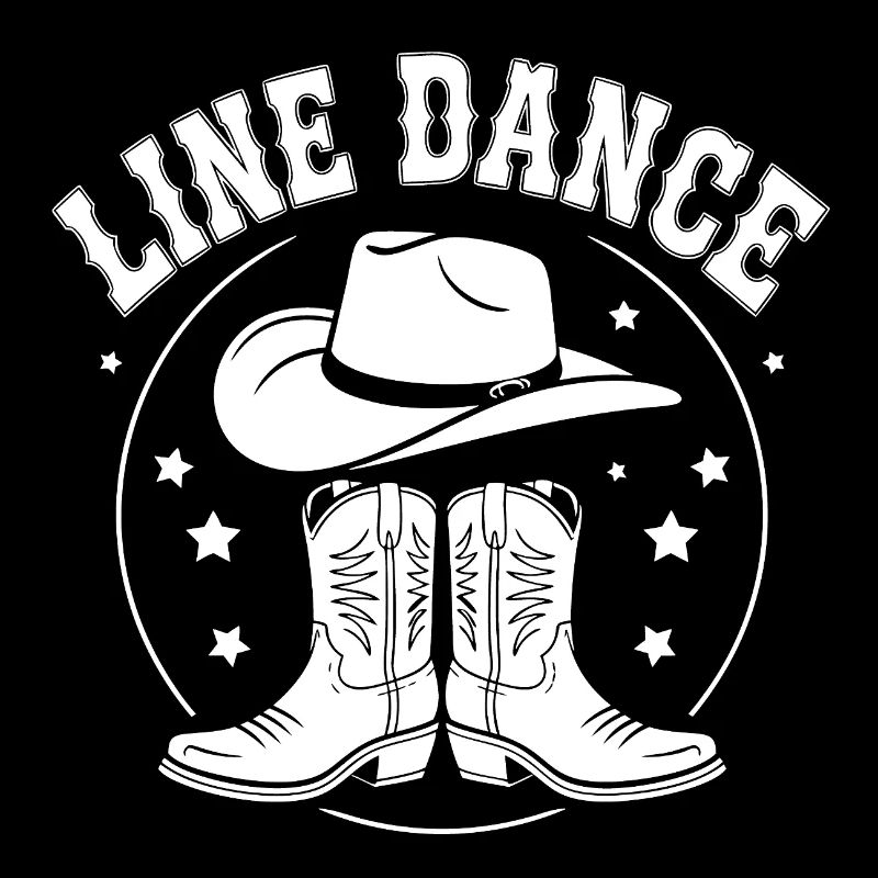 La danse en ligne est mon passe-temps. Conception de danse en ligne cool pour