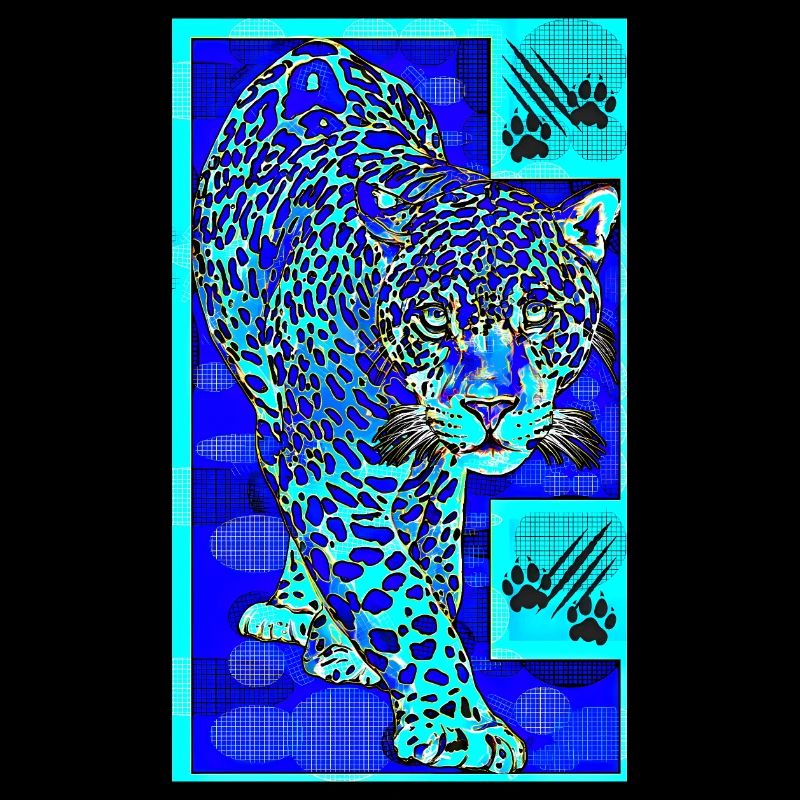The blue leopard