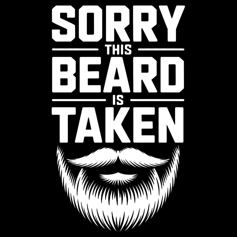 Taken Beard Tee: Bold Typography
