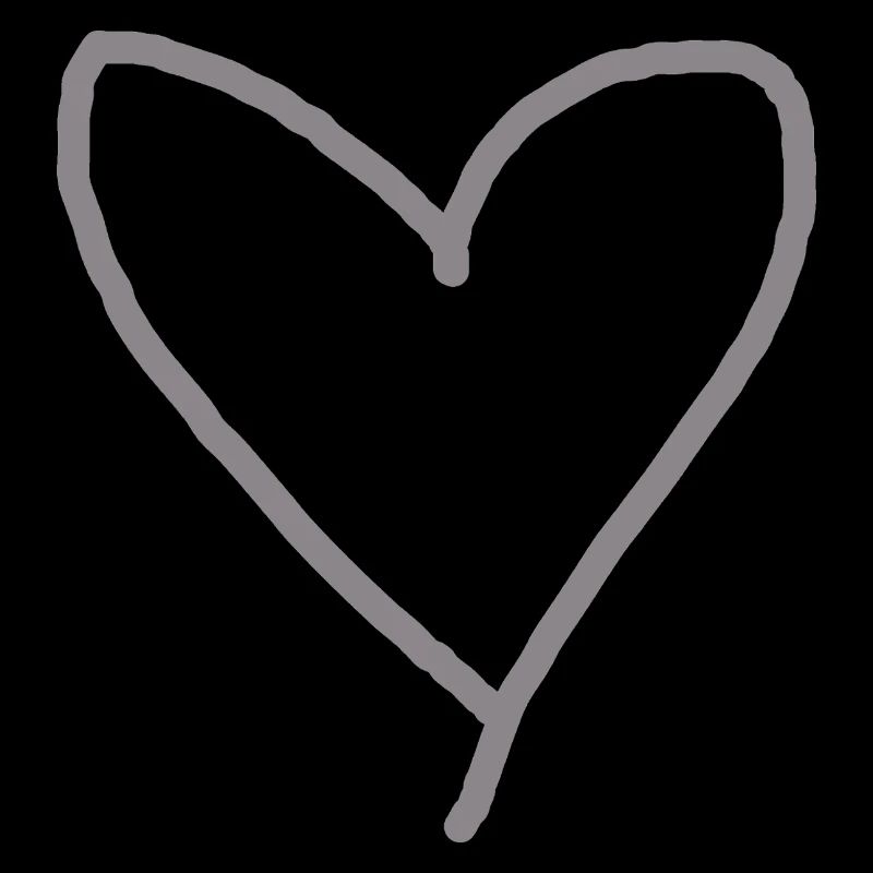 Herz grau Geschenkidee Liebe verliebt