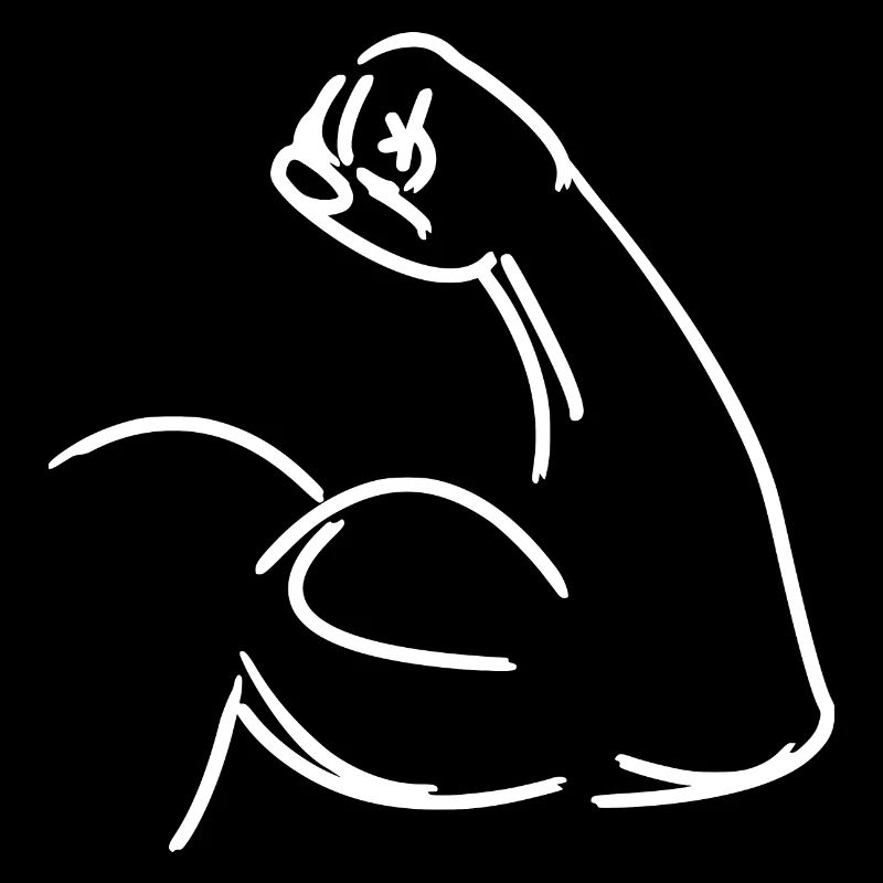 Oefening Spier Biceps Vector Afbeelding