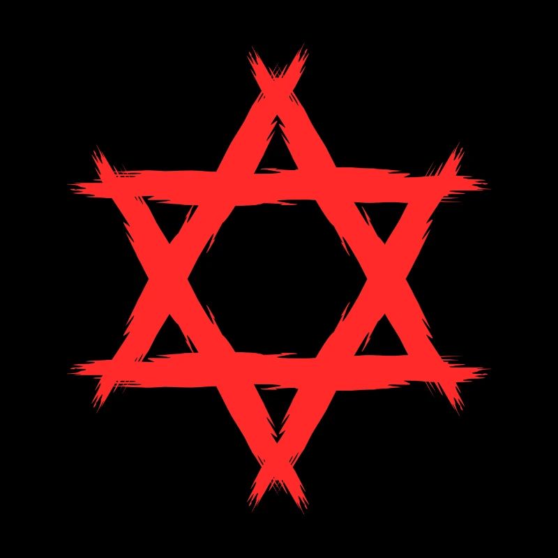 Davidstern Religion Rot