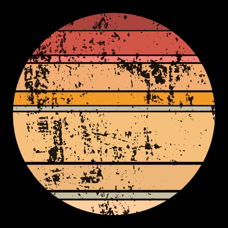 Cercle d’arrière-plan rétro Sunset