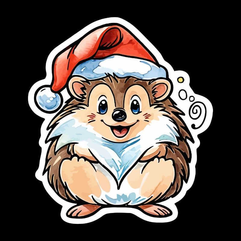 Dessin de Noël hérisson
