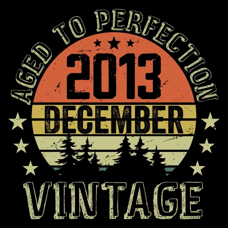 Retro Geburtstagsgeschenk - Geboren im Dezember 2013