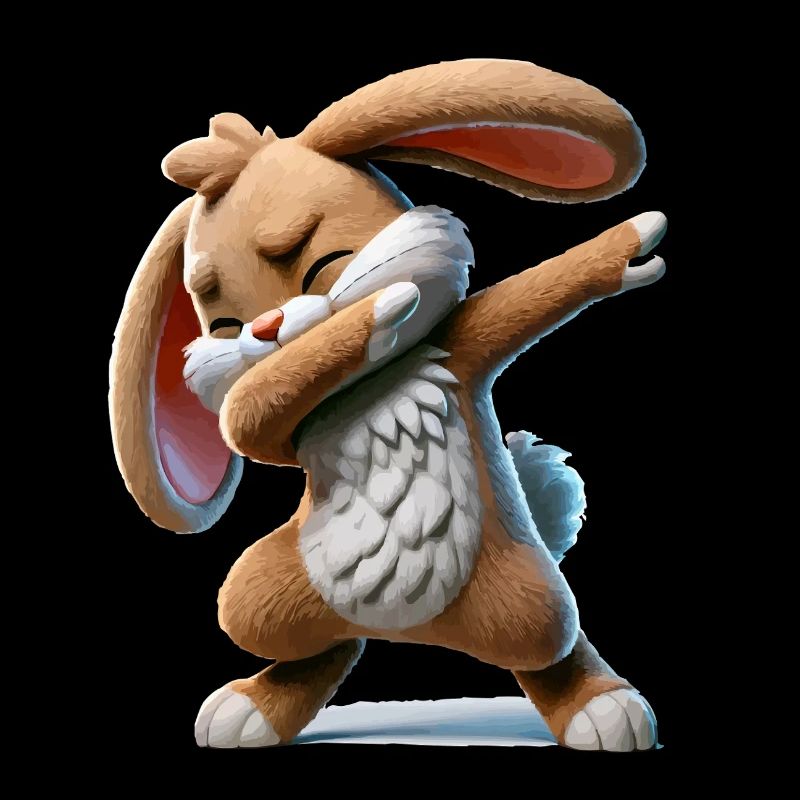 Bande dessinée de tamponnage de lapin