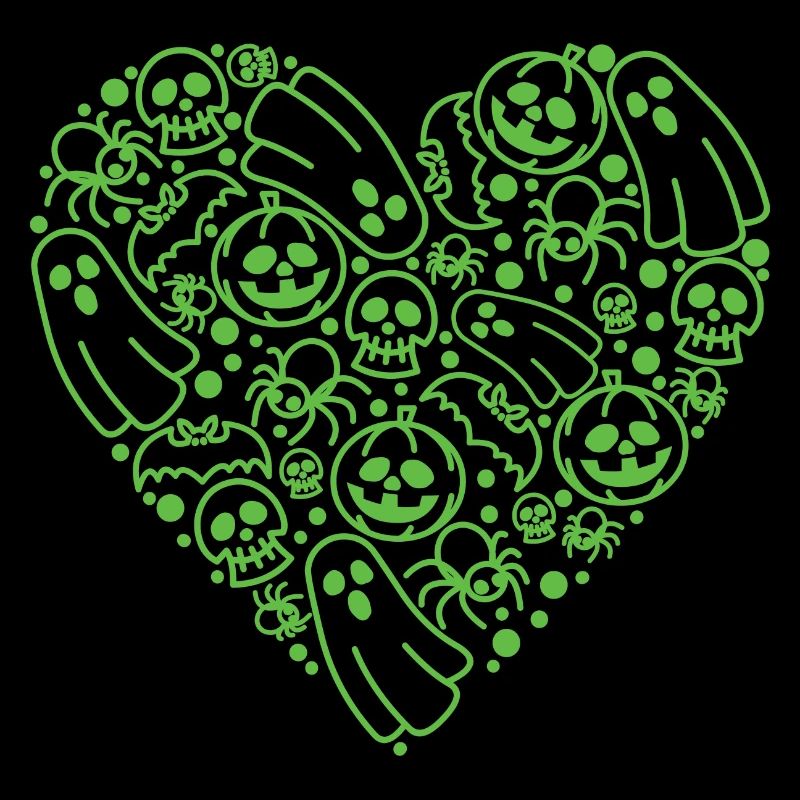 Gruseliges Halloween Zeug Herz Form Süßes oder Saures