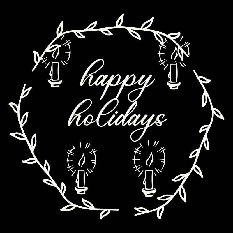 Advent Advetskranz Happy Holidays