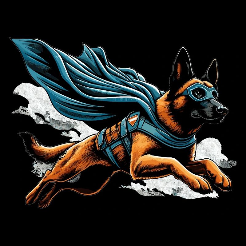 Super Hund Belgischer Schäferhund Cape Geschenk