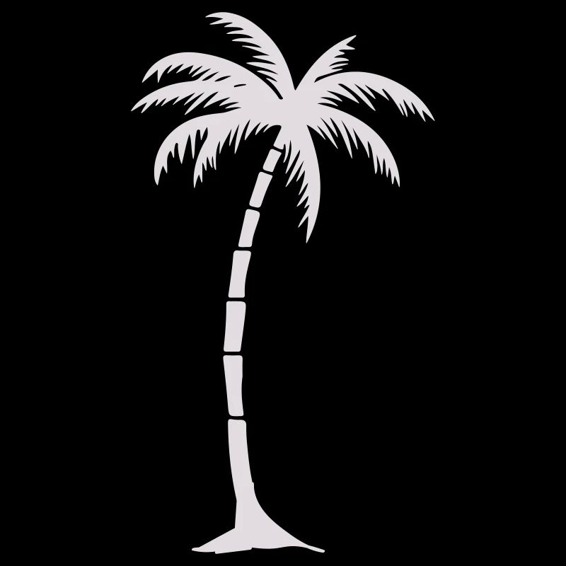 Tropical Palm Tree Silhouette