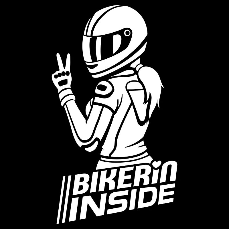 Bikerin inside (Farbe änderbar)