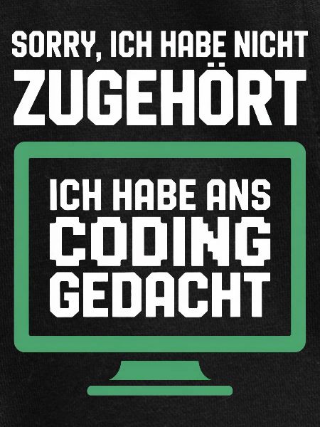 Coding Gedanke am Bildschirm