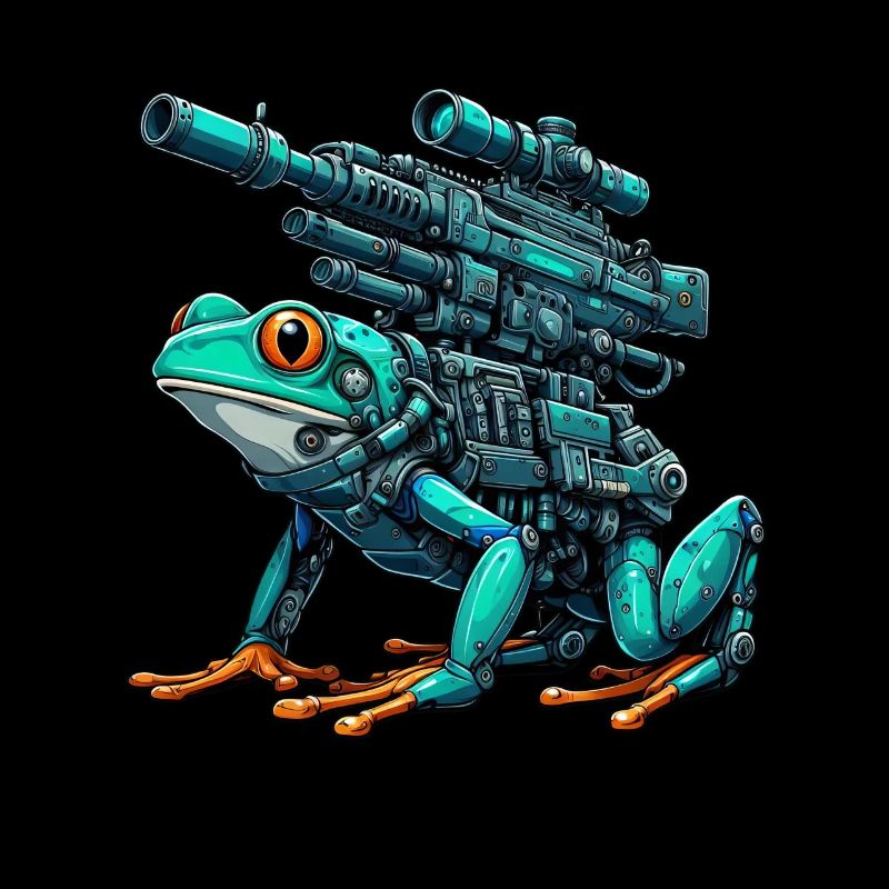 Frog Robot Mech Cyborg Future