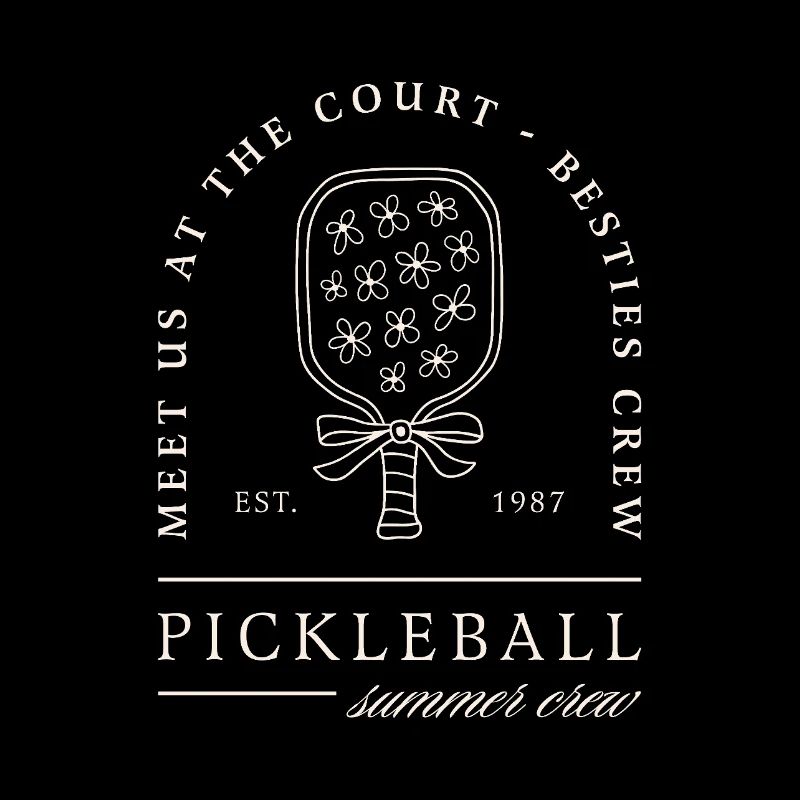 Pickleball Sommer Beste Freunde Mädchen Crew Humor